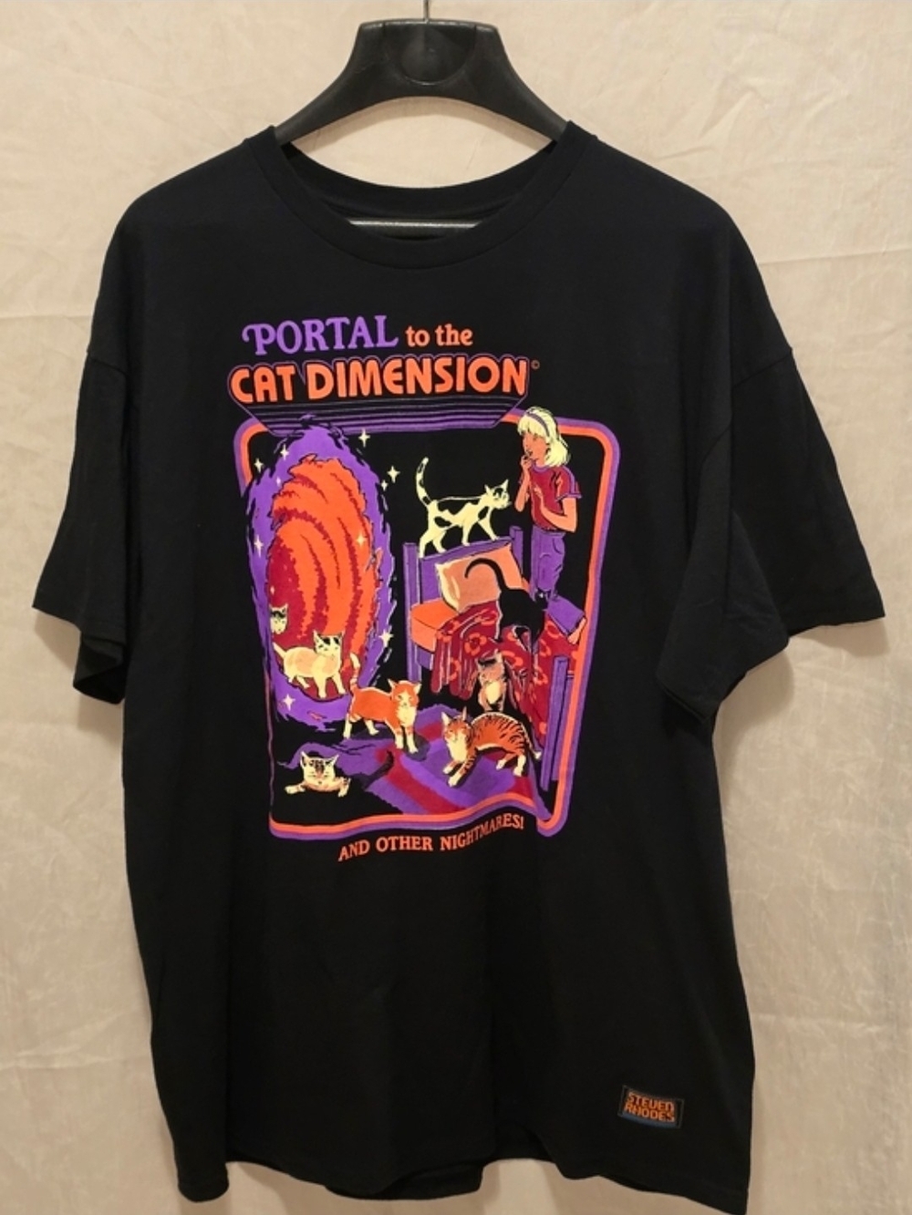 Steven Rhodes Portal to the Cat Dimension Graphic Tee